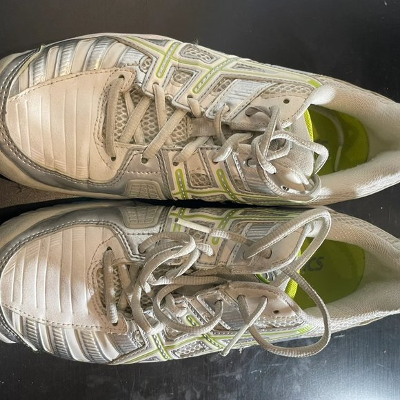 Asics Women's White Gel Challenger 9 Lace Up Running Sneakers E353Y Size 7 - Picture 1 of 9